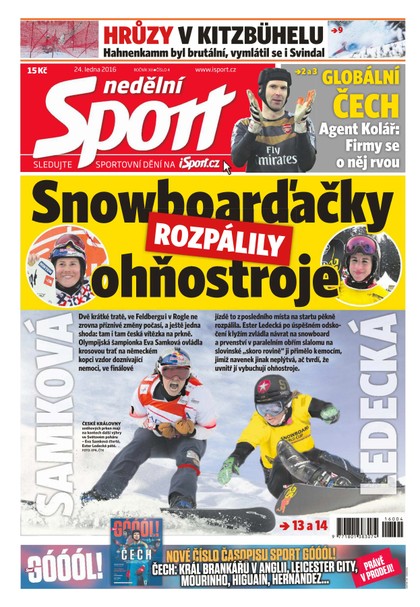 E-magazín Nedělní Sport - 24.1.2016 - CZECH NEWS CENTER a. s.