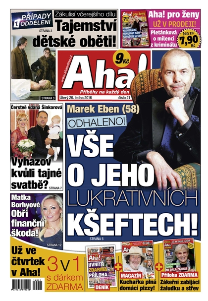 E-magazín AHA! - 26.1.2016 - CZECH NEWS CENTER a. s.