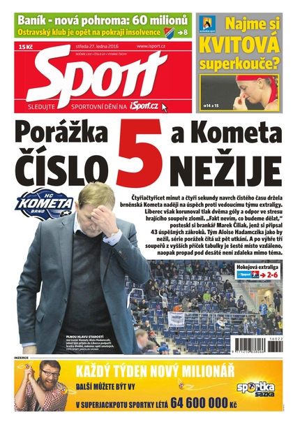 E-magazín Sport - 27.1.2016 - CZECH NEWS CENTER a. s.