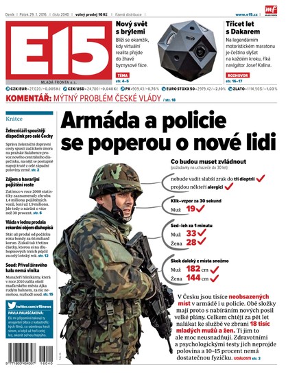 E-magazín E15 29.1.2016 - Czech Media Invest