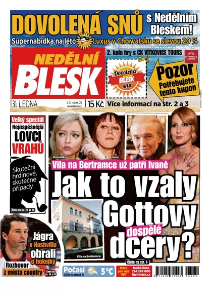 E-magazín Nedělní Blesk - 31.1.2016 - CZECH NEWS CENTER a. s.