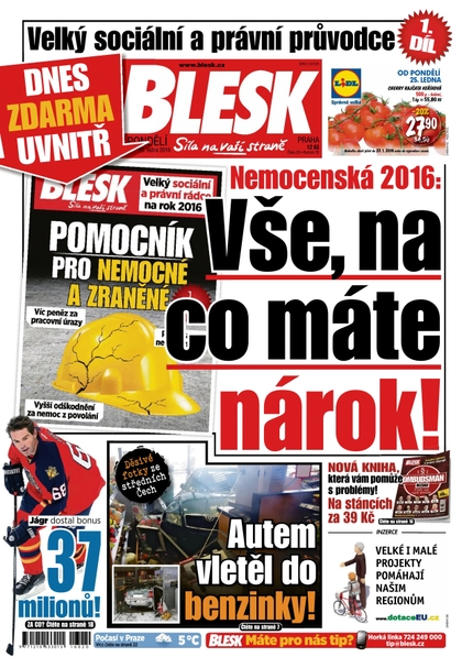 E-magazín Blesk 25.1.2016 - CZECH NEWS CENTER a. s.