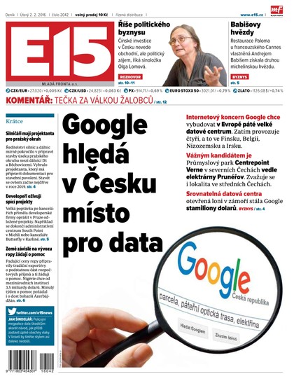 E-magazín E15 2.2.2016 - Czech Media Invest