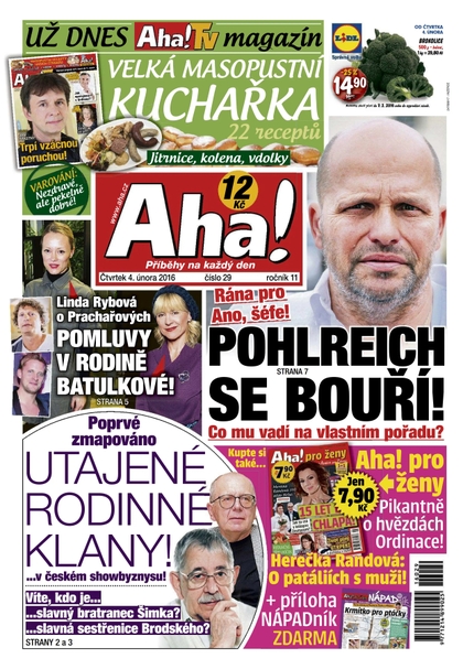 E-magazín AHA! - 4.2.2016 - CZECH NEWS CENTER a. s.