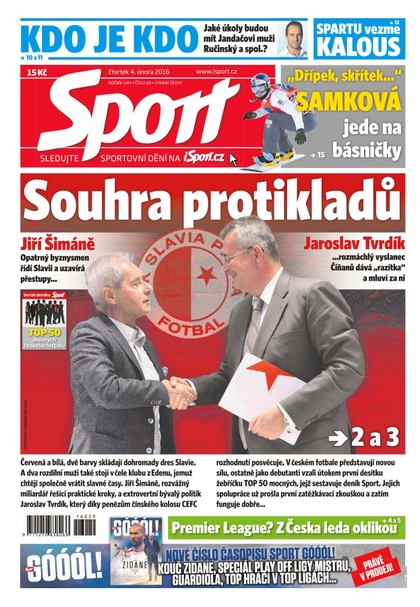 E-magazín Sport - 4.2.2016 - CZECH NEWS CENTER a. s.