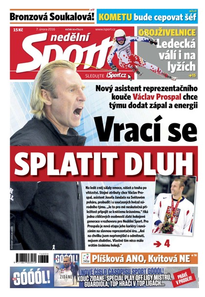 E-magazín Nedělní Sport - 7.2.2016 - CZECH NEWS CENTER a. s.