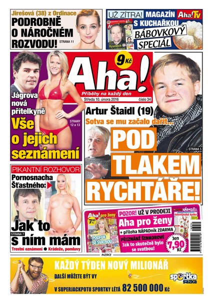 E-magazín AHA! - 10.2.2016 - CZECH NEWS CENTER a. s.