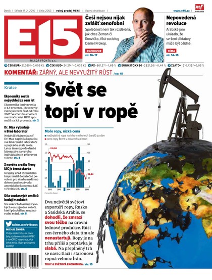 E-magazín E15 17.2.2016 - Czech Media Invest