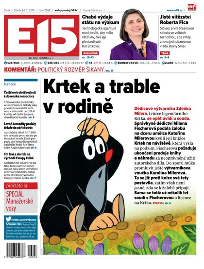 E-magazín E15 24.2.2016 - Czech Media Invest