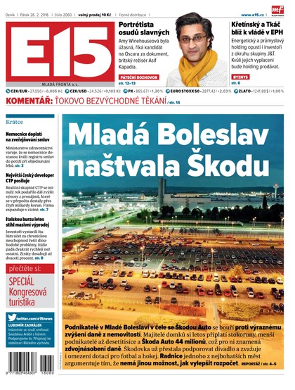 E-magazín E15 26.2.2016 - Czech Media Invest