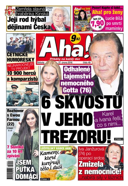 E-magazín AHA! - 27.2.2016 - CZECH NEWS CENTER a. s.