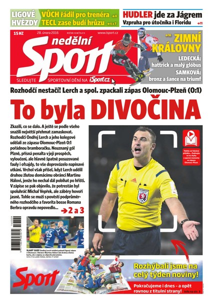 E-magazín Nedělní Sport - 28.2.2016 - CZECH NEWS CENTER a. s.