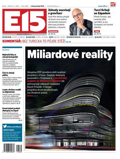 E-magazín E15 4.3.2016 - Czech Media Invest