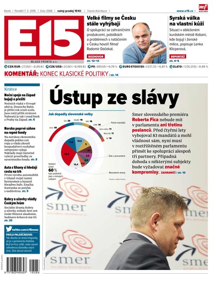 E-magazín E15 7.3.2016 - Czech Media Invest