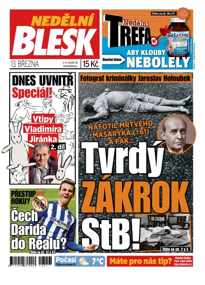 E-magazín Nedělní Blesk - 13.3.2016 - CZECH NEWS CENTER a. s.