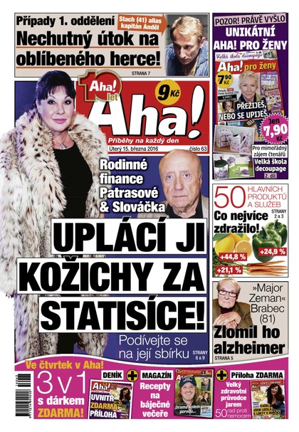 E-magazín AHA! - 15.3.2016 - CZECH NEWS CENTER a. s.