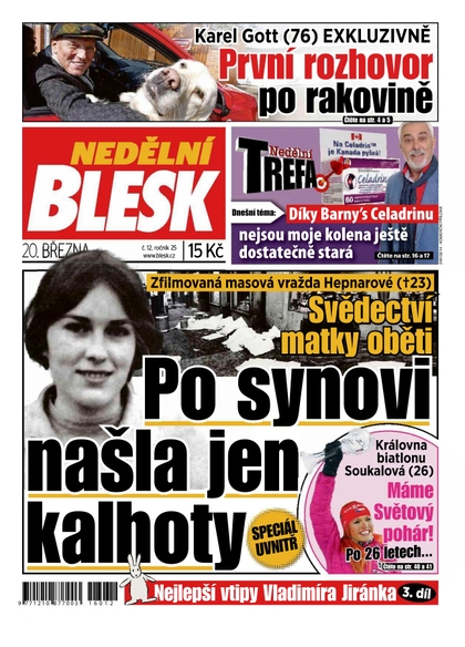 E-magazín Nedělní Blesk - 20.3.2016 - CZECH NEWS CENTER a. s.