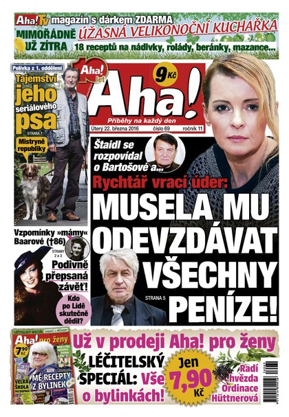 E-magazín AHA! - 22.3.2016 - CZECH NEWS CENTER a. s.