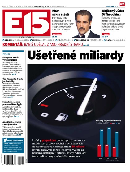 E-magazín E15 29.03.2016 - Czech Media Invest