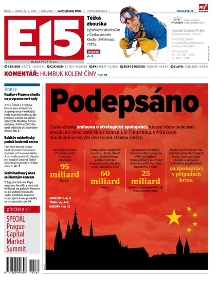 E-magazín E15 30.03.2016 - Czech Media Invest