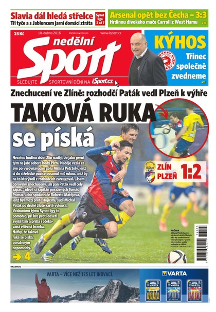 E-magazín Nedělní Sport - 10.4.2016 - CZECH NEWS CENTER a. s.