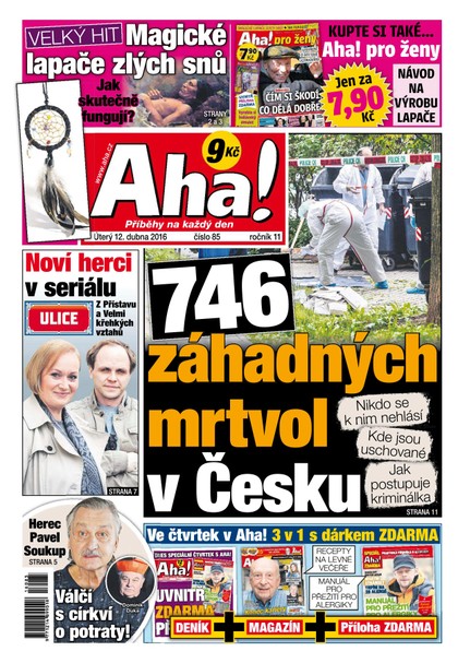 E-magazín AHA! - 12.4.2016 - CZECH NEWS CENTER a. s.