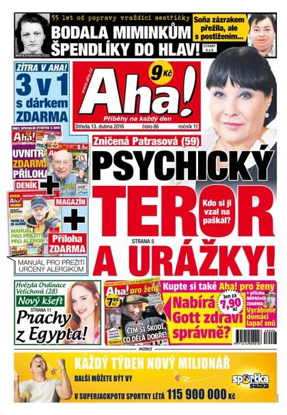 E-magazín AHA! - 13.4.2016 - CZECH NEWS CENTER a. s.