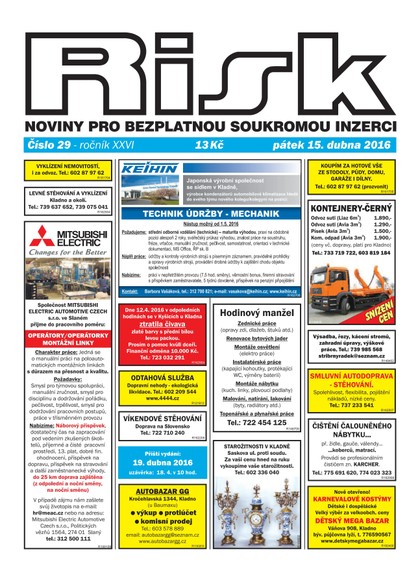 E-magazín Risk 29/2016 - Risk