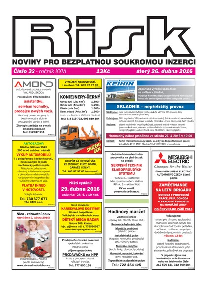 E-magazín Risk 32/2016 - Risk