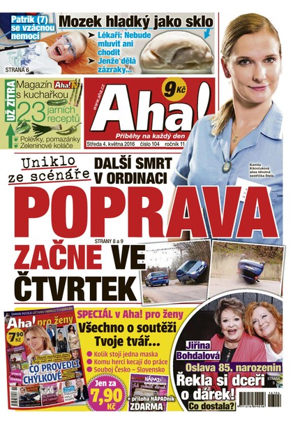 E-magazín AHA! - 4.5.2016 - CZECH NEWS CENTER a. s.