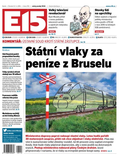 E-magazín E15 22.5.2016 - Czech Media Invest