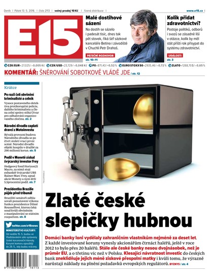 E-magazín E15 13.5.2016 - Czech Media Invest