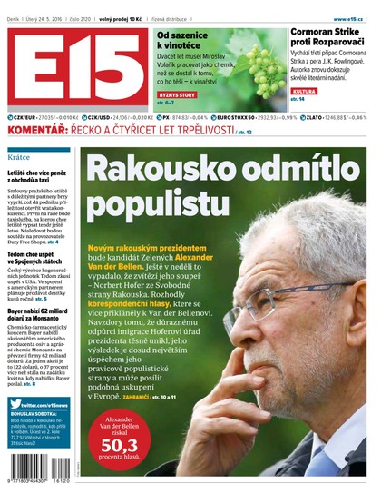 E-magazín E15 24.5.2016 - Czech Media Invest