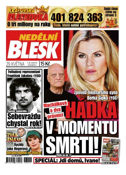 E-magazín Nedělní Blesk - 29.5.2016 - CZECH NEWS CENTER a. s.