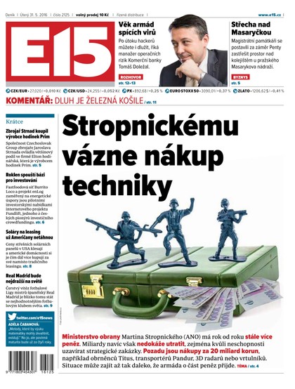 E-magazín E15 31.5.2016 - Czech Media Invest