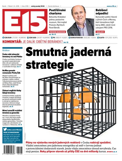 E-magazín E15 3.6.2016 - Czech Media Invest