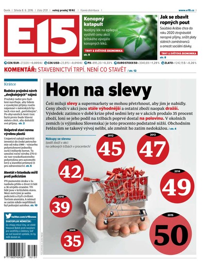 E-magazín E15 8.6.2016 - Czech Media Invest