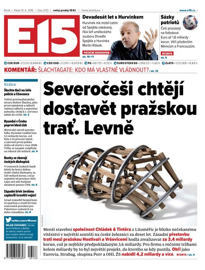 E-magazín E15 10.6.2016 - Czech Media Invest