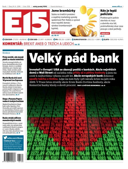 E-magazín E15 14.6.2016 - Czech Media Invest