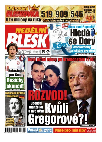 E-magazín Nedělní Blesk - 19.6.2016 - CZECH NEWS CENTER a. s.