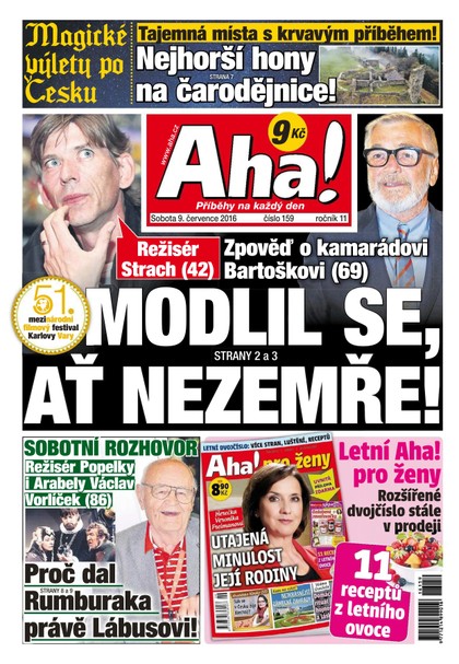 E-magazín AHA! - 9.7.2016 - CZECH NEWS CENTER a. s.