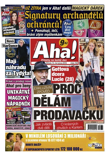 E-magazín AHA! - 13.7.2016 - CZECH NEWS CENTER a. s.