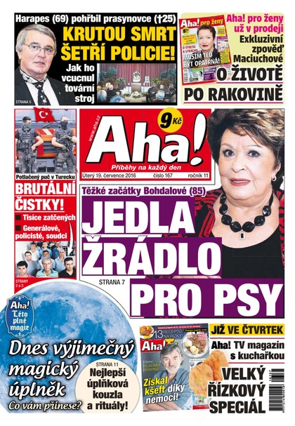 E-magazín AHA! - 19.7.2016 - CZECH NEWS CENTER a. s.