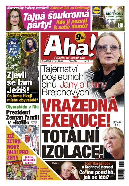 E-magazín AHA! - 8.8.2016 - CZECH NEWS CENTER a. s.