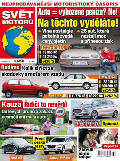 E-magazín Svět motorů - 8.8.2016 - CZECH NEWS CENTER a. s.