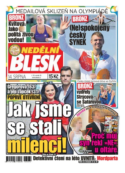 E-magazín Nedělní Blesk - 14.8.2016 - CZECH NEWS CENTER a. s.