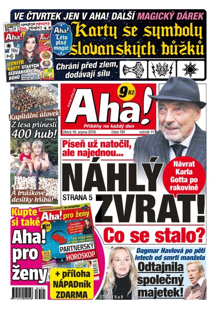 E-magazín AHA! - 16.8.2016 - CZECH NEWS CENTER a. s.