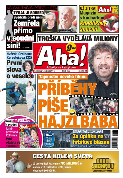 E-magazín AHA! - 24.8.2016 - CZECH NEWS CENTER a. s.