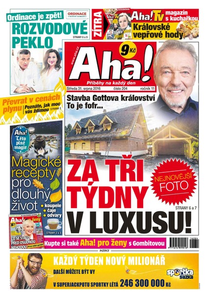 E-magazín AHA! - 31.8.2016 - CZECH NEWS CENTER a. s.