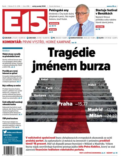 E-magazín E15 31.8.2016 - Czech Media Invest